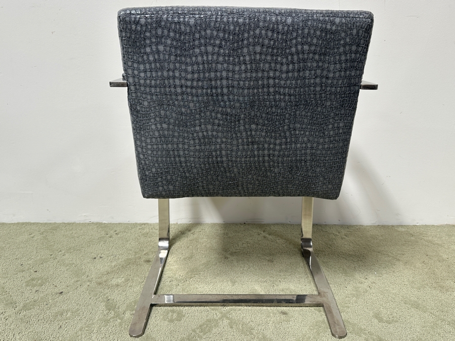 Knoll BRNO Flat Arm Side Chair Designed By Mies van der Rohe For Knoll 23W X 22D X 31H Retails $4,000 [Photo 5]