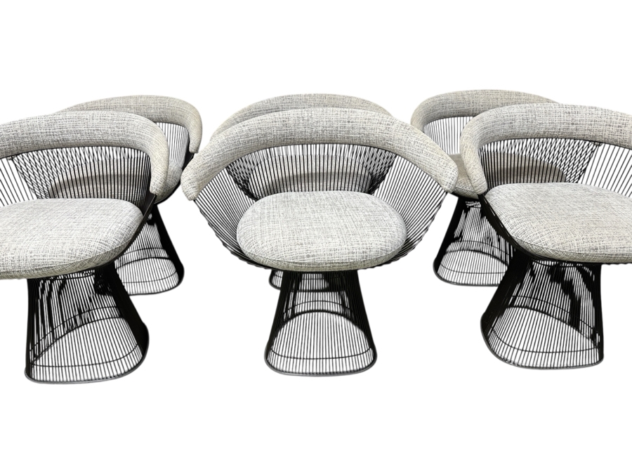 Six Warren Platner Armchairs For Knoll (Dining Table Not Included) Retails $31,000+