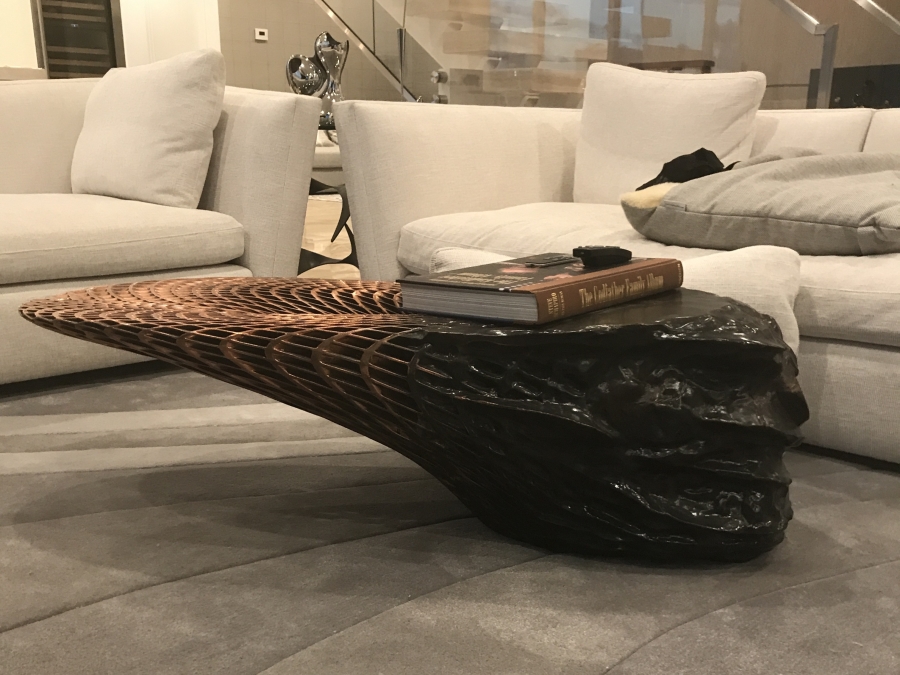 Janne Kyttanen (B. 1974, Finland) Metsidian (Copper) Coffee Table (Has Some Cosmetic Issues) Retails $20,000