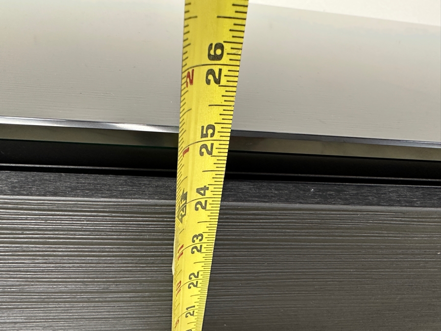 Black Entertainment Credenza AV Cabinet By Salamander Design 64W X 21D X 25.5H Retails $5,000 [Photo 12]