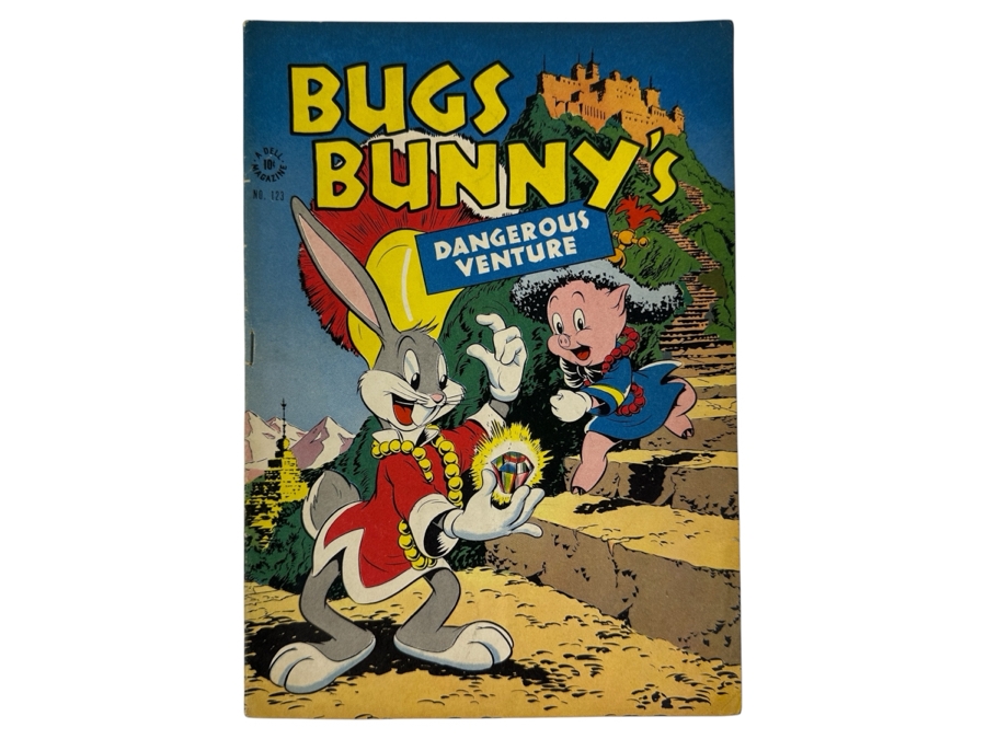 1946 Bugs Bunny's Dangerous Venture 10 Cent Dell Comic Book No. 123 Bagged
