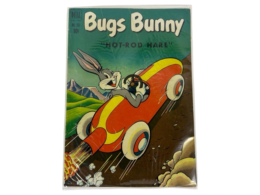 1942 Bugs Bunny 'Hot-Rod Hare' 10 Cent Dell Comic Book No. 355 Bagged [Photo 3]