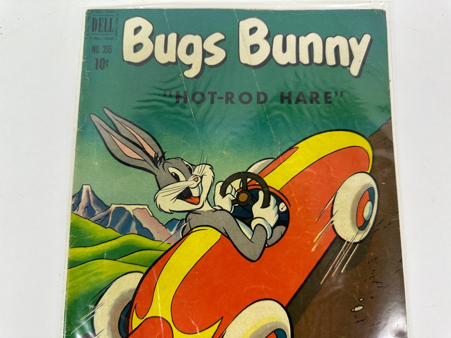 1942 Bugs Bunny 'Hot-Rod Hare' 10 Cent Dell Comic Book No. 355 Bagged [Photo 4]