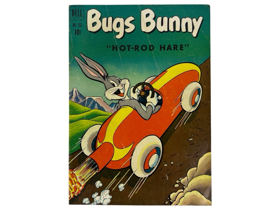 1942 Bugs Bunny 'Hot-Rod Hare' 10 Cent Dell Comic Book No. 355 Bagged