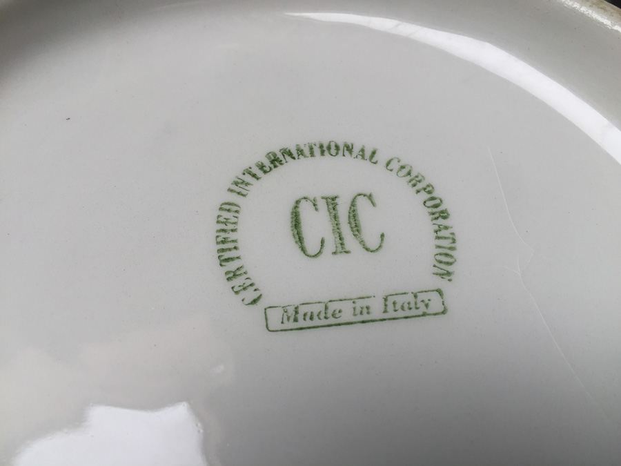 Pair of Italy Bowls by Certified International Corporation CIC - Minor Chips and Crazing [Photo 3]