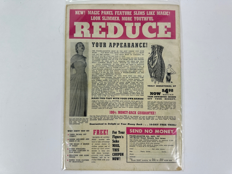 1951 Baseball Thrills Edited By Bob Feller 10 Cent Comic Book No. 10 Bagged [Photo 5]