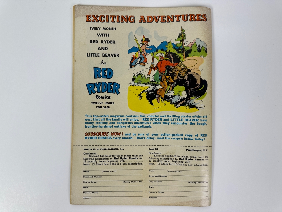 Just Added - Red Ryder Comics #92 Vintage 1951 10 Cent Comic Book [Photo 2]
