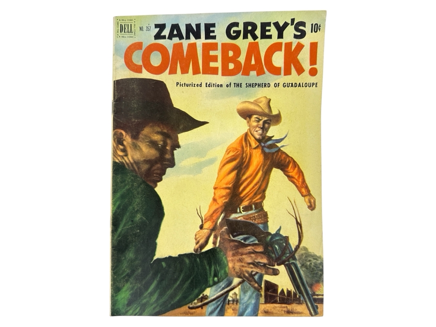 Just Added - Dell Comics Four Color #357 Zane Grey's Comeback! Vintage 1951 10 Cent Comic Book