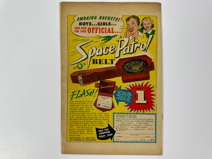 Just Added - Space Patrol #2 - Ziff-Davis Summer Vintage 1952 10 Cent Comic Book [Photo 5]