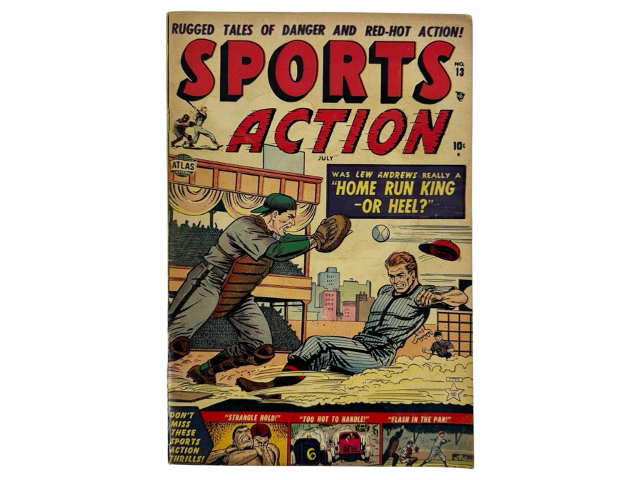 Just Added - Sports Action #13 Atlas/Marvel Comics Vintage 1952 10 Cent Comic Book
