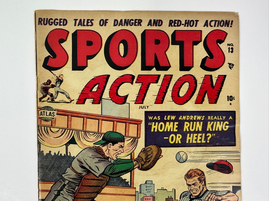 Just Added - Sports Action #13 Atlas/Marvel Comics Vintage 1952 10 Cent Comic Book [Photo 2]