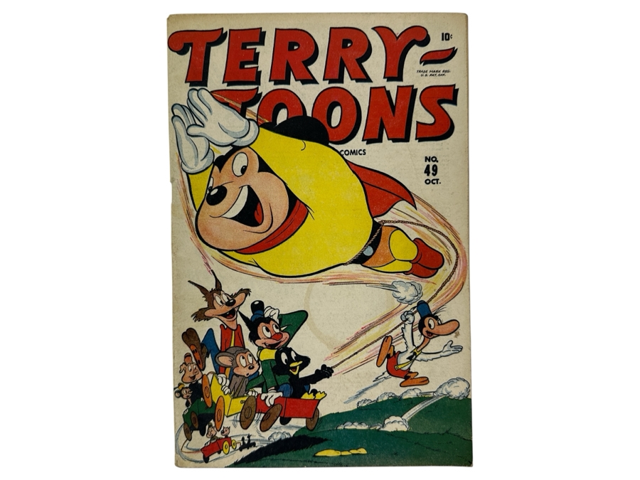 Just Added - Terry-Toons #49 Early Mighty Mouse Cover Vintage 1946 10 Cent Comic Book