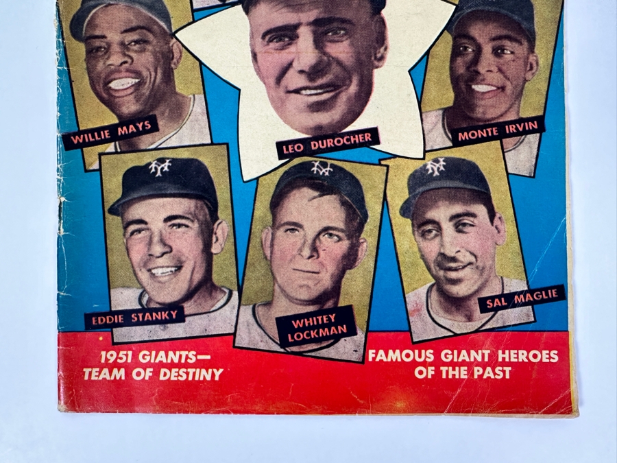 Just Added - Thrilling True Story Of The Baseball Giants Comic Book Vintage 1952 10 Cent Comic Book [Photo 4]