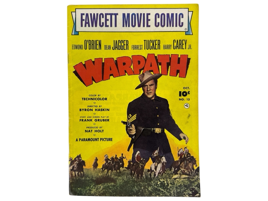Just Added - Warpath #13 Fawcett Movie Comic Book Vintage 1952 10 Cent Comic Book