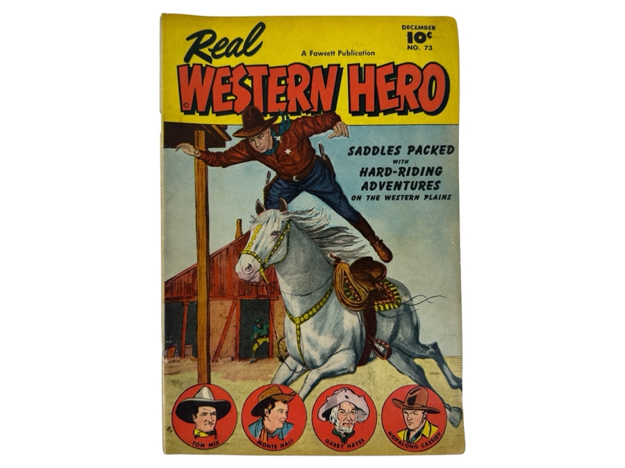 Just Added - Real Western Hero #73 Fawcett Comic Book Vintage 1949 10 Cent Comic Book