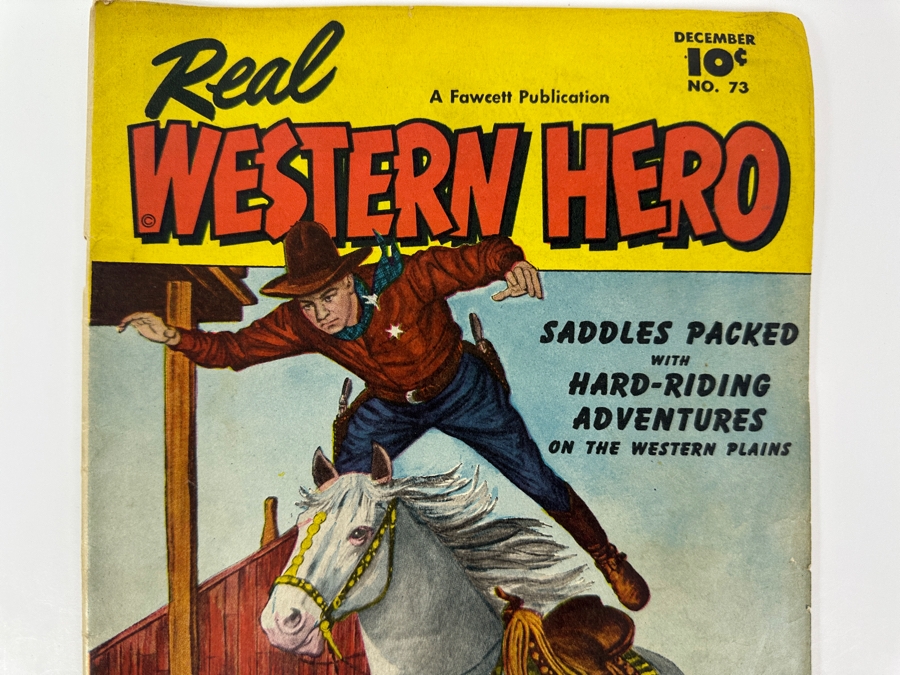 Just Added - Real Western Hero #73 Fawcett Comic Book Vintage 1949 10 Cent Comic Book [Photo 2]
