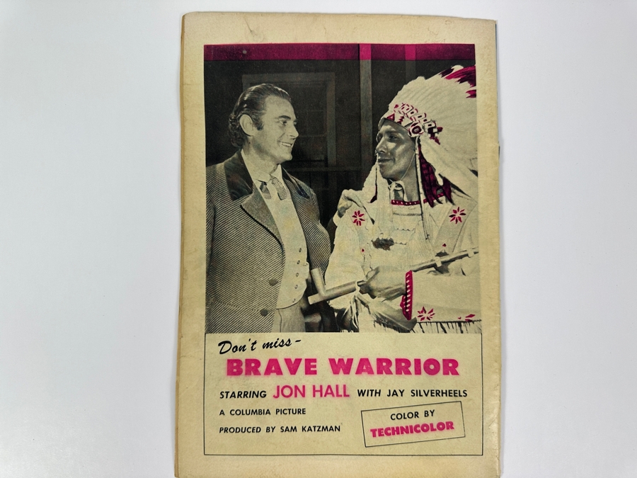 Just Added - Motion Picture Comics #112 Brave Warrior Vintage 1952 10 Cent Comic Book [Photo 4]