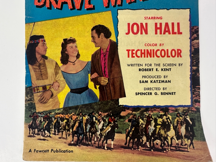 Just Added - Motion Picture Comics #112 Brave Warrior Vintage 1952 10 Cent Comic Book [Photo 3]