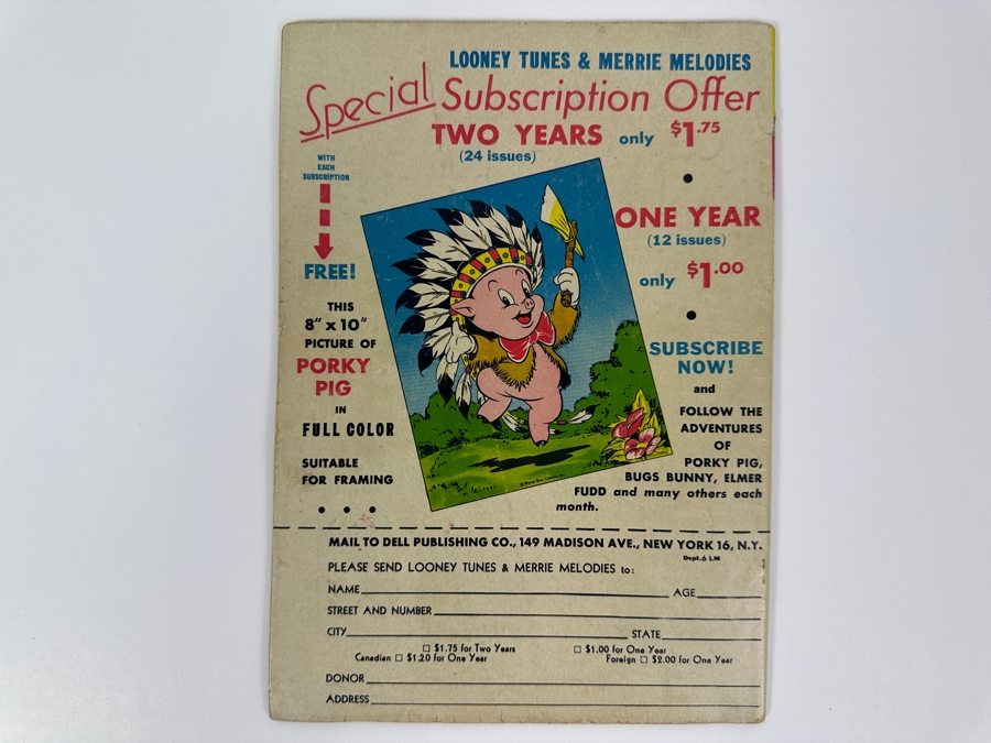 Just Added - Looney Tunes And Merrie Melodies Comics #68 Dell Comics Vintage 1947 10 Cent Comic Book [Photo 4]
