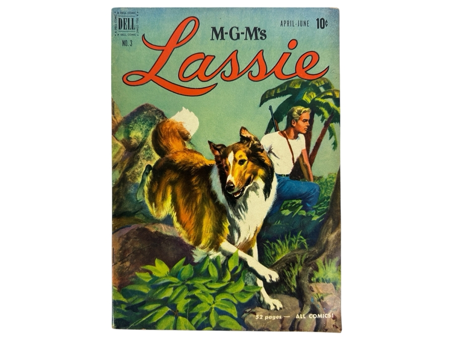 Just Added - M-G-M's Lassie #3 Dell Comics Vintage 1951 10 Cent Comic Book