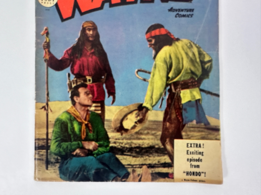 Just Added - John Wayne Adventure Comics #25 Frank Frazetta Toby Press Comics Vintage 1953 10 Cent Comic Book [Photo 3]