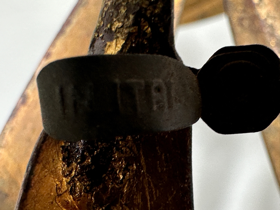 Just Added - Italian Gilt Metal Wall Sculpture 42W X 31H [Photo 5]