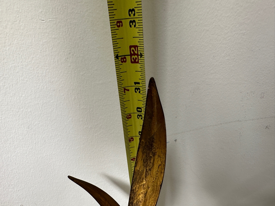 Just Added - Italian Gilt Metal Wall Sculpture 42W X 31H [Photo 6]