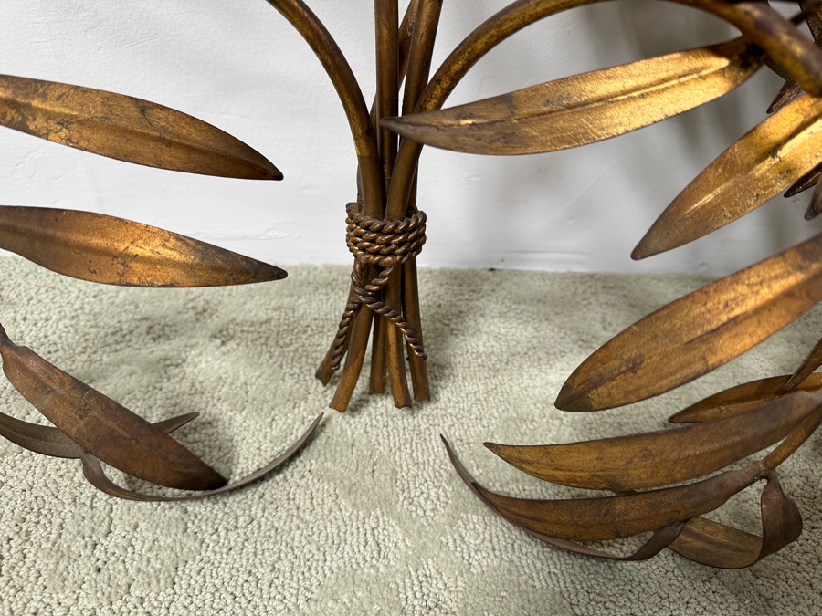 Just Added - Italian Gilt Metal Wall Sculpture 42W X 31H [Photo 3]