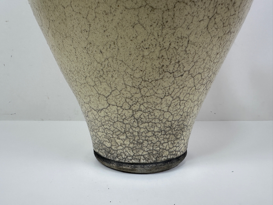 Just Added - Signed Pottery Vase Dated 1997 15H [Photo 3]