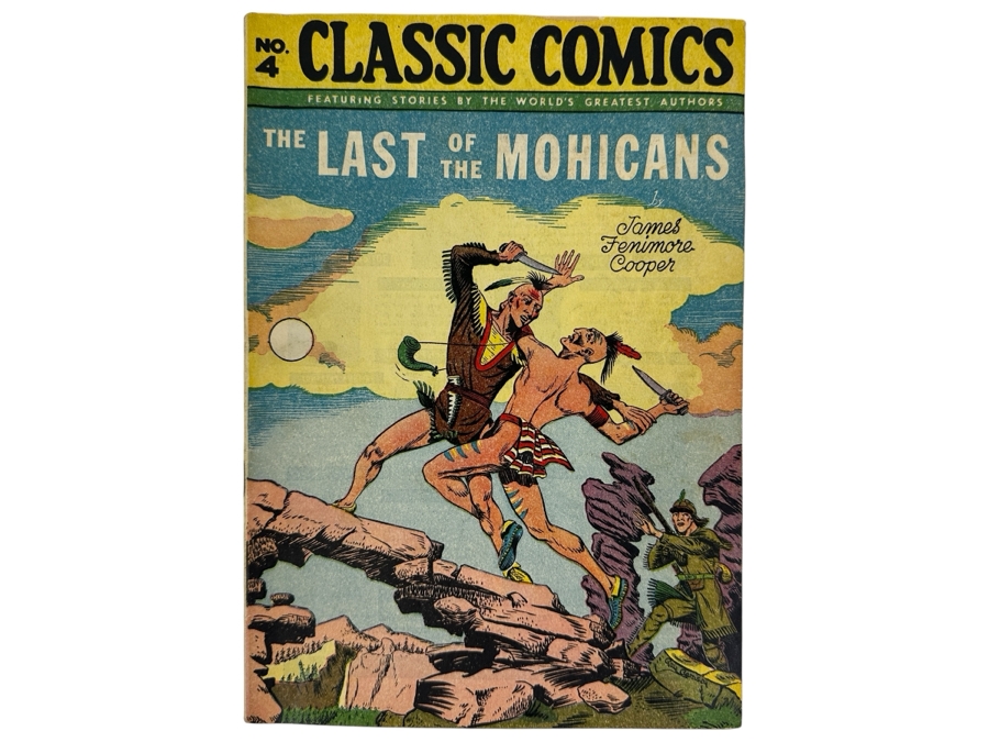 Just Added - Classic Comics #4 The Last Of The Mohicans Gilberton Company Vintage 1946 10 Cent Comic Book