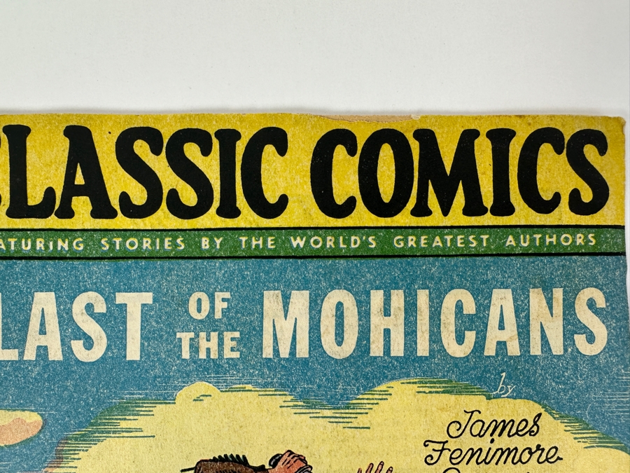 Just Added - Classic Comics #4 The Last Of The Mohicans Gilberton Company Vintage 1946 10 Cent Comic Book [Photo 3]