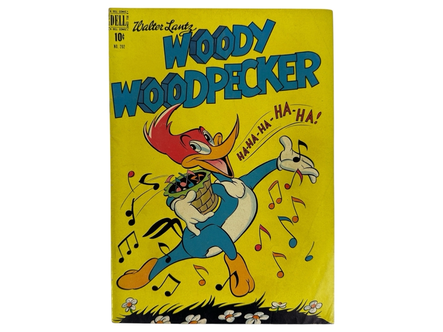Just Added - Four Color Walter Lantz Woody Woodpecker #202 Dell Comics Vintage 1948 10 Cent Comic Book