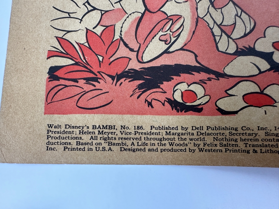 Just Added - Walt Disney's Bambi #186 Dell Comics Vintage 1948 10 Cent Comic Book [Photo 7]