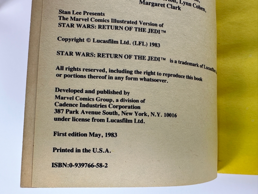 Just Added - Vintage 1983 First Edition Star Wars Return Of The Jedi Official Comics Version In Full Color [Photo 7]
