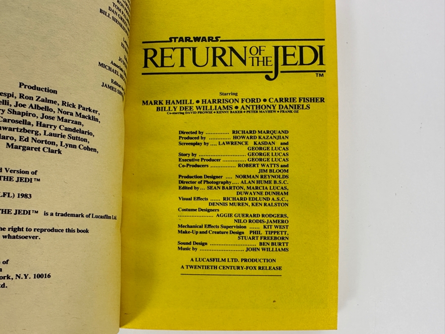 Just Added - Vintage 1983 First Edition Star Wars Return Of The Jedi Official Comics Version In Full Color [Photo 8]