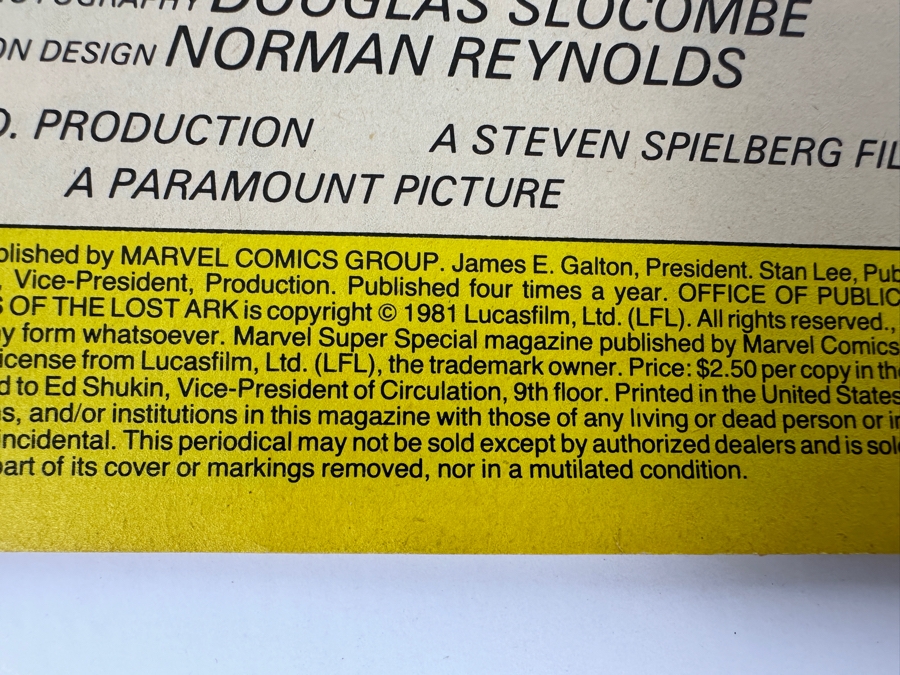 Just Added - Vintage 1981 Marvel Super Special Magazine #18 Raiders Of The Lost Ark Comic Book [Photo 6]