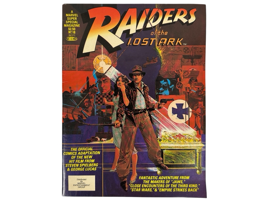 Just Added - Vintage 1981 Marvel Super Special Magazine #18 Raiders Of The Lost Ark Comic Book