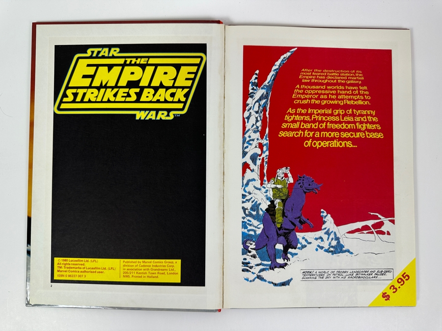 Just Added - Vintage 1980 Star Wars The Empire Strikes Back Annual Authorized Edition Hardcover Comic Book Graphic Novel [Photo 2]