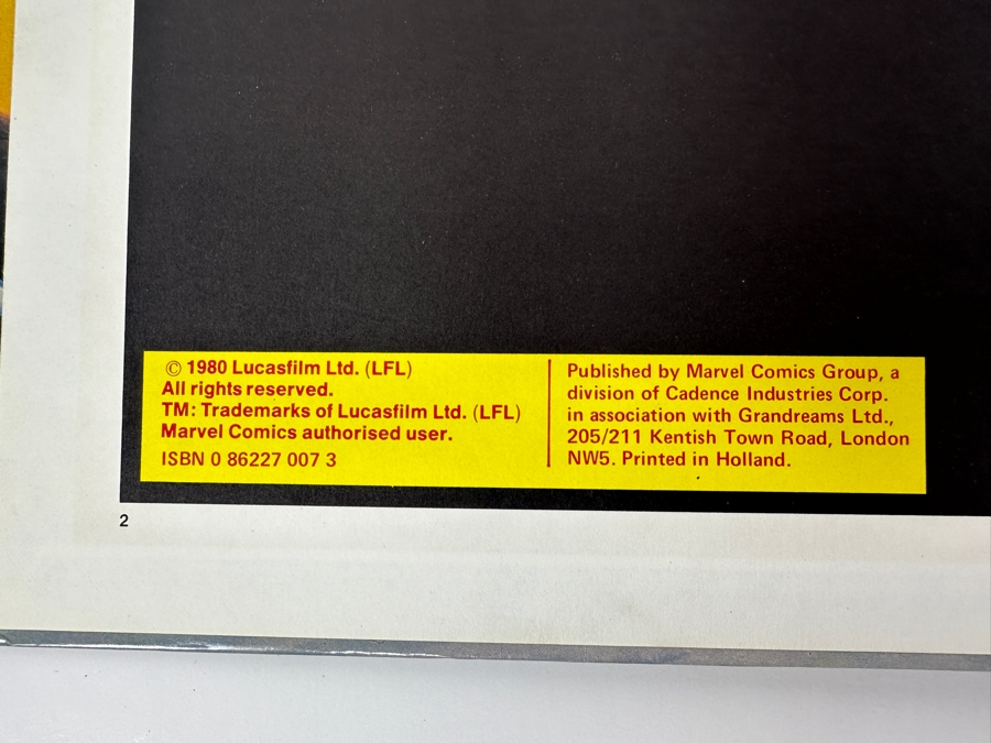 Just Added - Vintage 1980 Star Wars The Empire Strikes Back Annual Authorized Edition Hardcover Comic Book Graphic Novel [Photo 3]