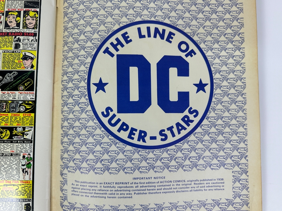 Just Added - Vintage 1974 DC Comics Limited Collectors' Golden Mint Series Reprint Of Action Comics No. 1 Superman [Photo 10]