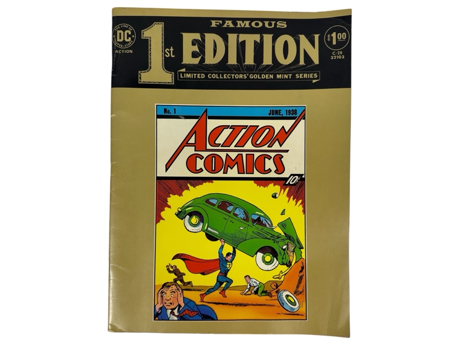 Just Added - Vintage 1974 DC Comics Limited Collectors' Golden Mint Series Reprint Of Action Comics No. 1 Superman
