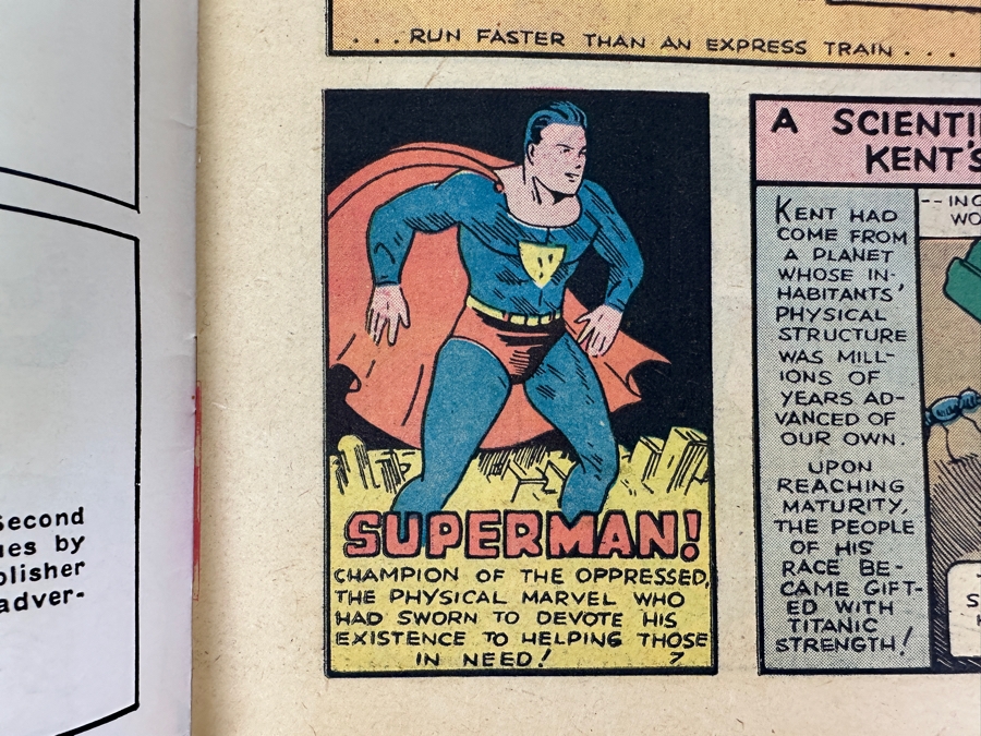 Just Added - Vintage 1974 DC Comics Limited Collectors' Golden Mint Series Reprint Of Action Comics No. 1 Superman [Photo 8]