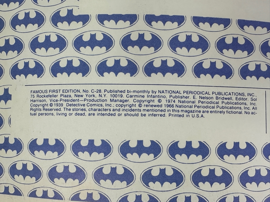 Just Added - Vintage 1974 DC Comics Limited Collectors' Silver Mint Series Reprint Of Detective Comics No. 27 Batman [Photo 5]