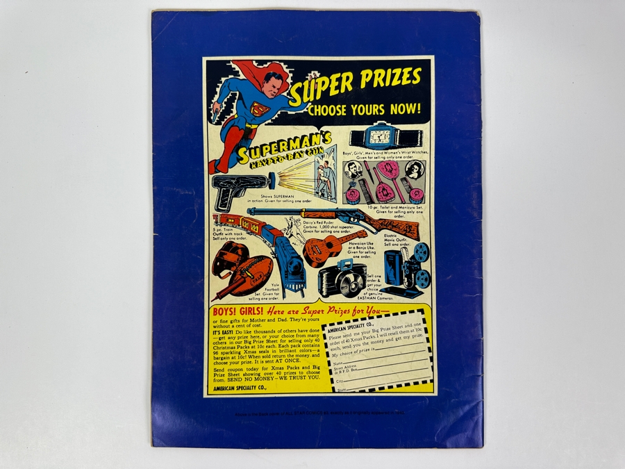 Just Added - Vintage 1975 DC Comics Limited Collectors' Blue Ribbon Series Reprint Of All Star Comics No. 3 Justice Society Of America [Photo 6]