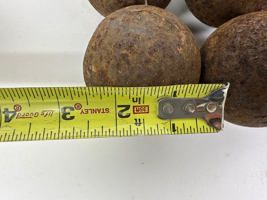 Just Added - (12) Historical Civil War Cannon Balls 2.5'W Weighs 34.6lbs [Photo 7]