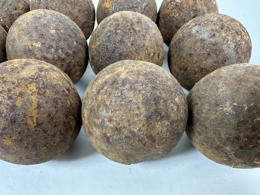 Just Added - (12) Historical Civil War Cannon Balls 2.5'W Weighs 34.6lbs [Photo 5]