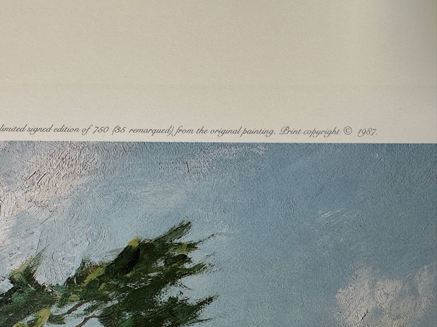 Just Added - John Stobart Artist Hand Signed Limited Edition Print Titled 'The Brig Pilgrim Entering Monterey Bay In 1835' Numbered 662 Of 750 Published By Maritime Heritage Prints 1987 22.5 X 17 [Photo 11]