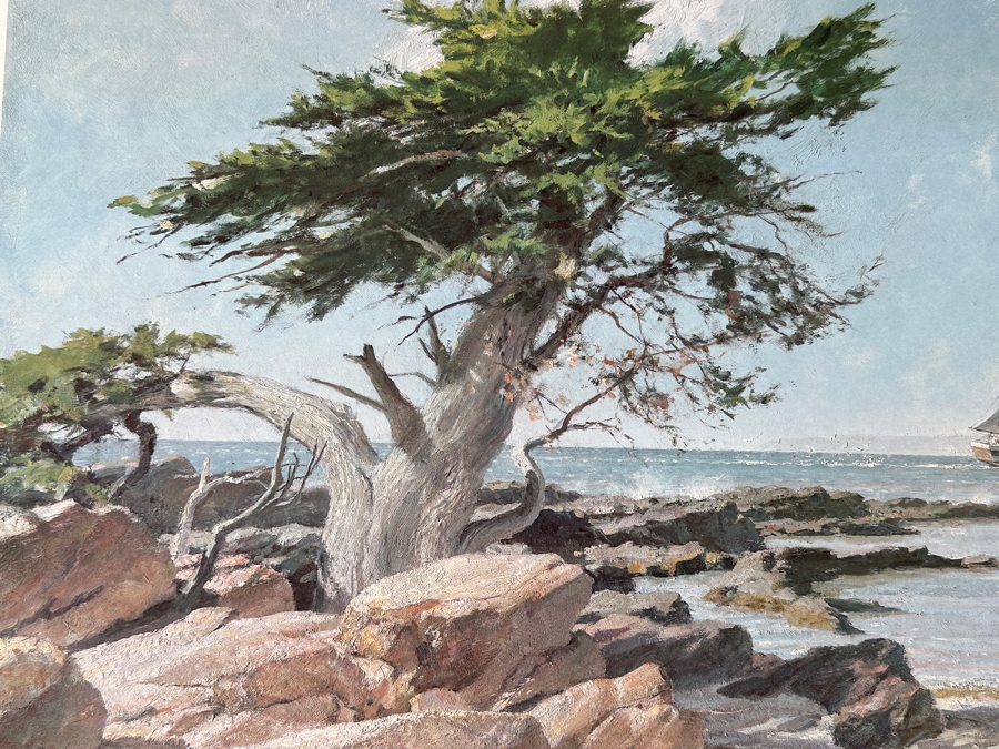 Just Added - John Stobart Artist Hand Signed Limited Edition Print Titled 'The Brig Pilgrim Entering Monterey Bay In 1835' Numbered 662 Of 750 Published By Maritime Heritage Prints 1987 22.5 X 17 [Photo 4]