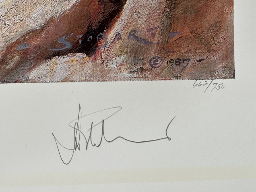 Just Added - John Stobart Artist Hand Signed Limited Edition Print Titled 'The Brig Pilgrim Entering Monterey Bay In 1835' Numbered 662 Of 750 Published By Maritime Heritage Prints 1987 22.5 X 17 [Photo 6]