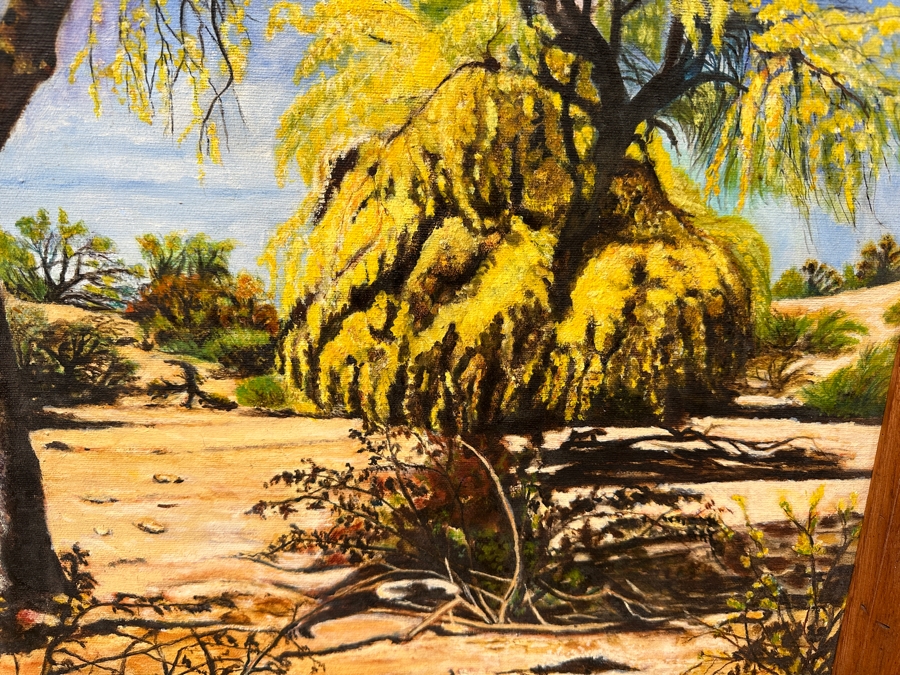 Just Added - Pat Denson Original Acrylic Painting On Canvas Signed Lower Right 22.5 X 31 Framed 27 X 36 [Photo 3]